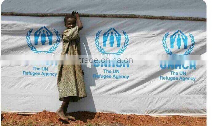UN purchasing tarpaulin, waterproof covering refugee tarpaulin