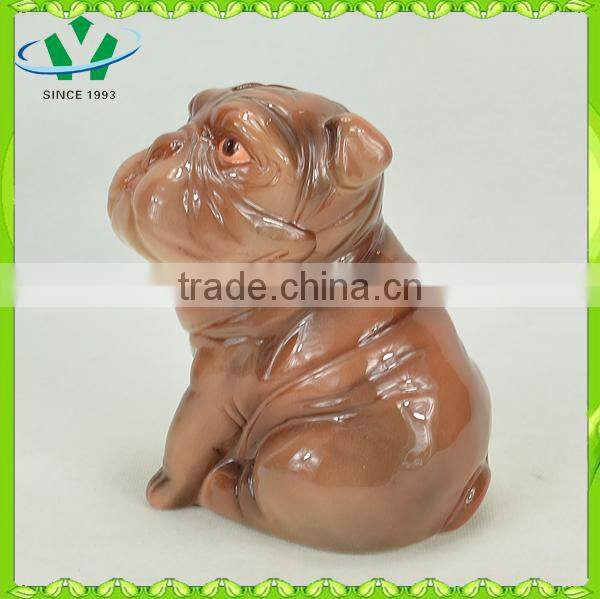 Hot sale ceramic shar pei dog saving bank