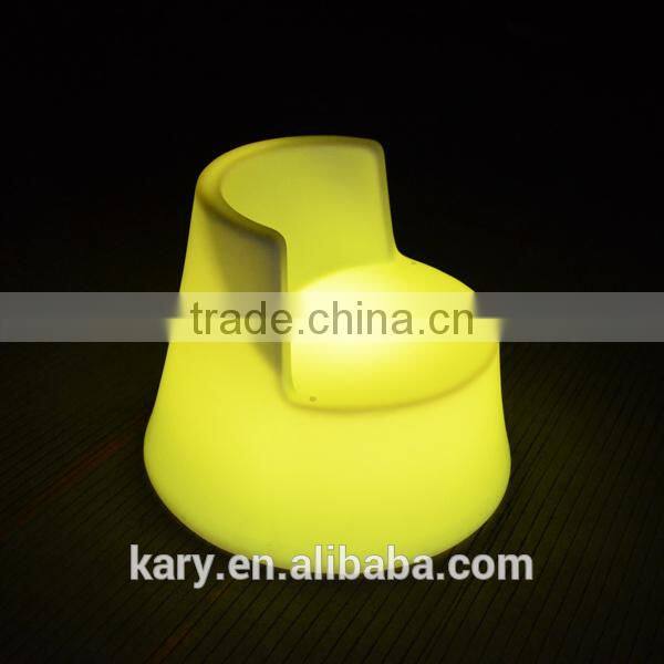 16 Colors Waterproof Rechargeable Illuminated LED Nightclub Bar Chair