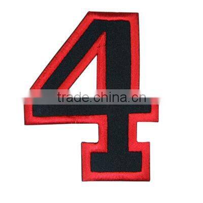 Embroidery number patch