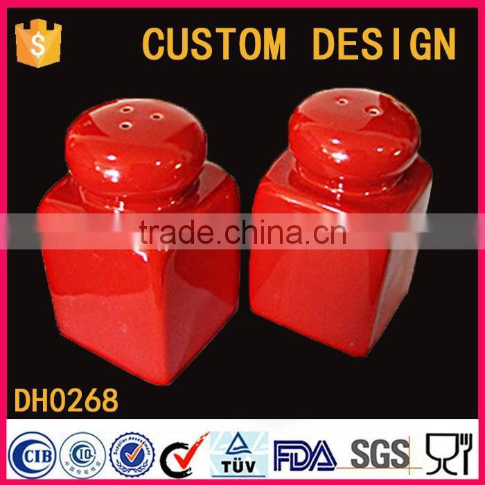 Factory direct wholesale cola ceramic salt and pepper shaker