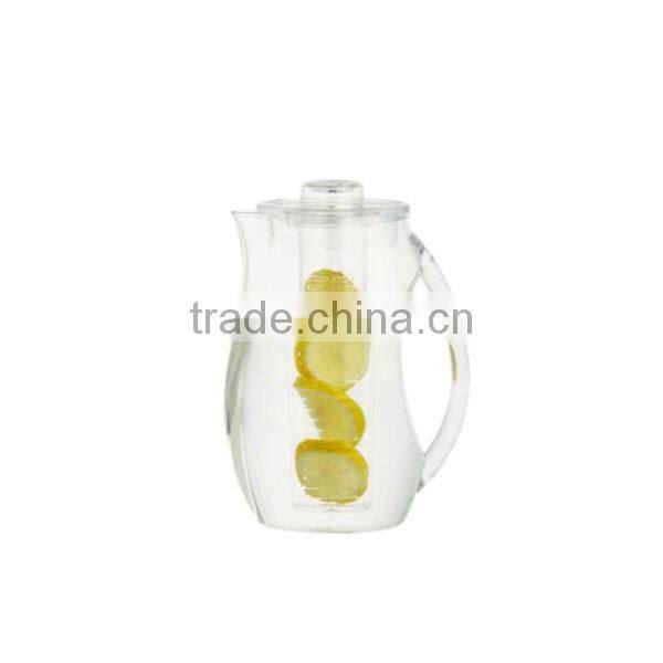 Plastic fruit infusion pitcher