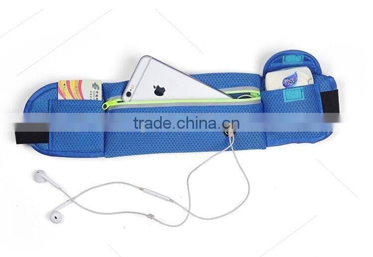 Waterproof Running Sports Waist Bag Outdoor Multifunctional Fasion Running Waist Band Bag With Earphone Hole