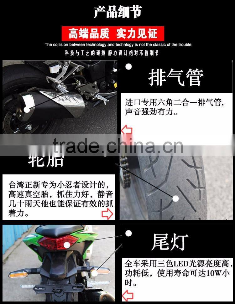 Cool Kawasaki Ninjai Super Sports Motorcycle of 200cc/ 250cc/350cc On Selling