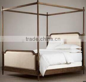Trade Assurance Most Popular Indoor Wood new design teak double bed furniture