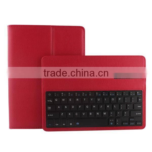 Bluetooth keyboard flip PU leather back cover for iPad 6