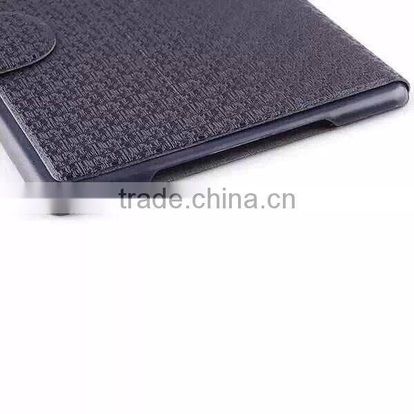 Flip cover wallet leather case for ipad air2, thin maze pattern leather case for ipad air2