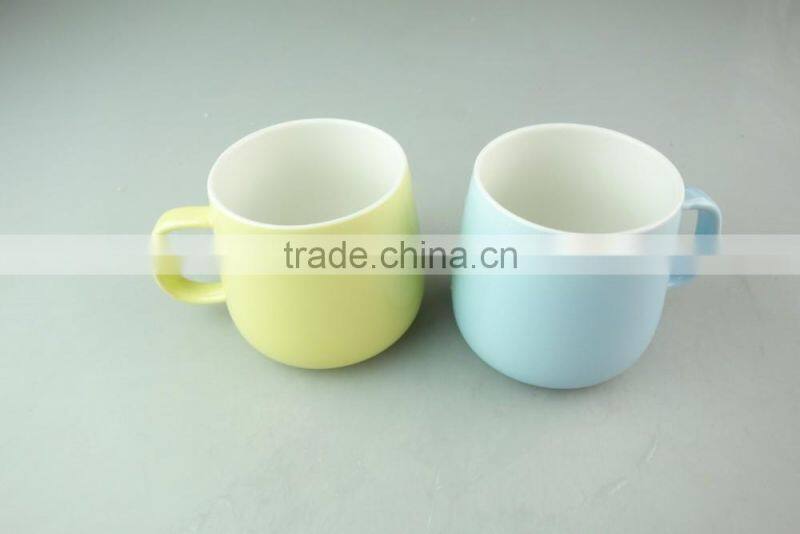 14 OZ Wholesale glazed ceramic mug with cheap price and good quality in stock
