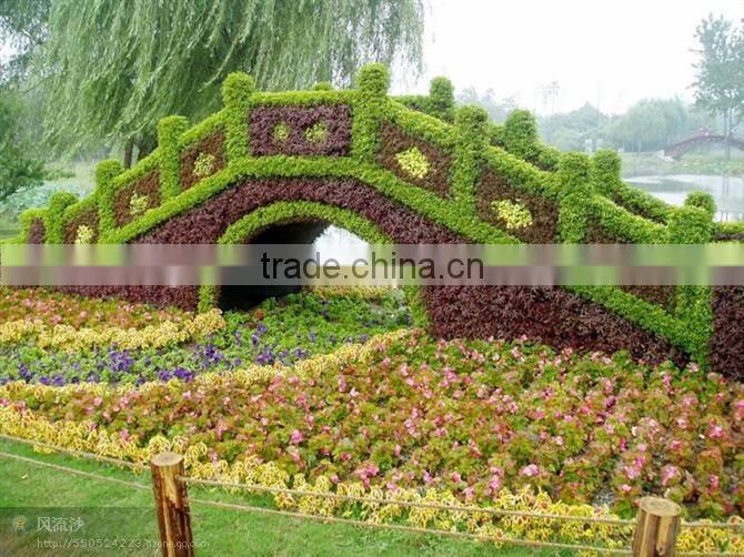 Artificial outdoor cartoon plant wall (special offer/bargain price:/2014 High Quality Factory price )