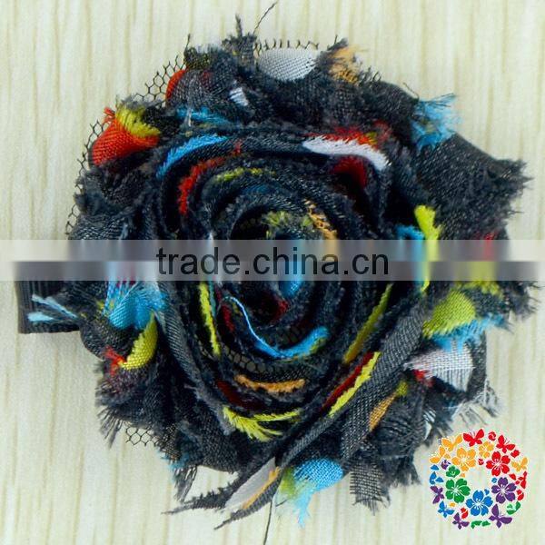 Hot Sale Red And White Wedding Decoration Artificial Flowers Beautiful Handmade Peony Shabby Flower