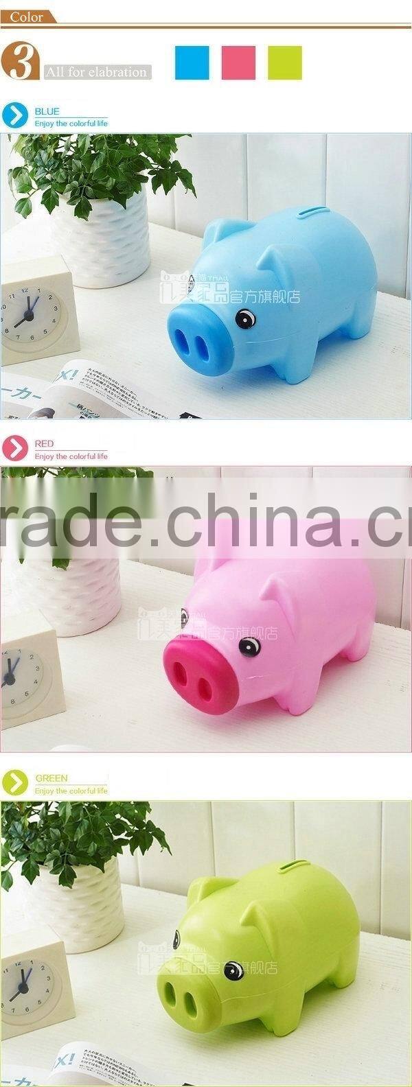 animal style pig piggy bank lovely with plastic