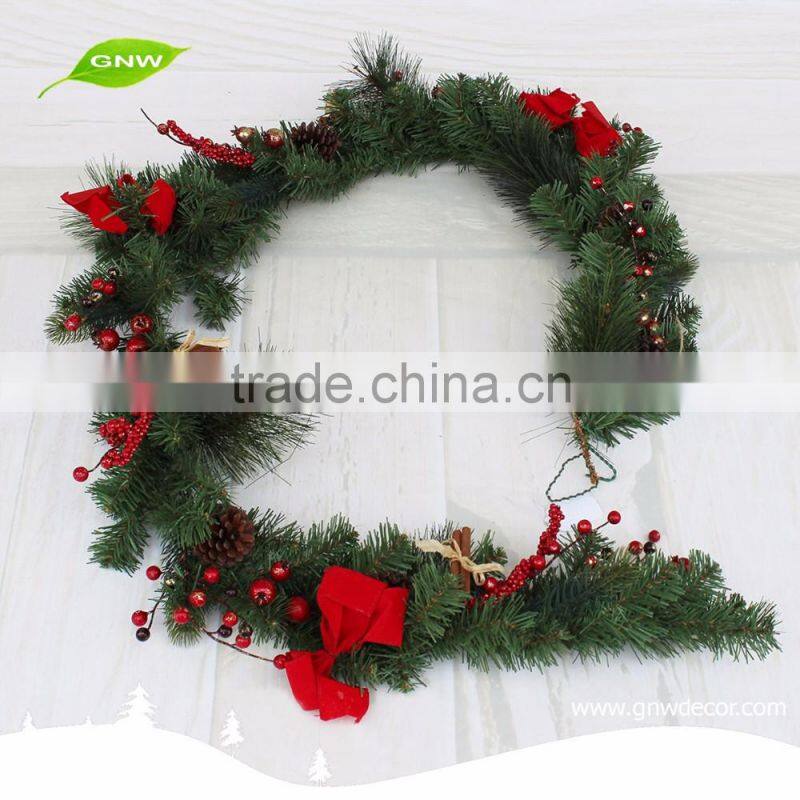 GNW CHGR-1607014 Top quality Wholesale christmas ornaments pine needle christmas garland