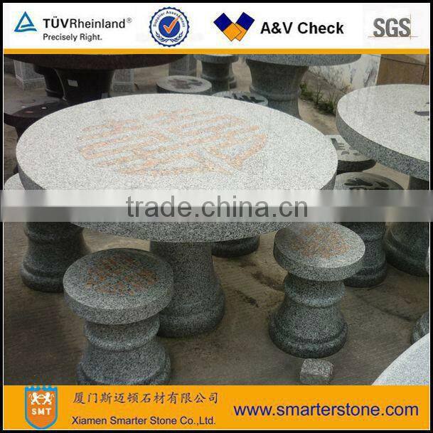 Classical round and square modern stone coffee table