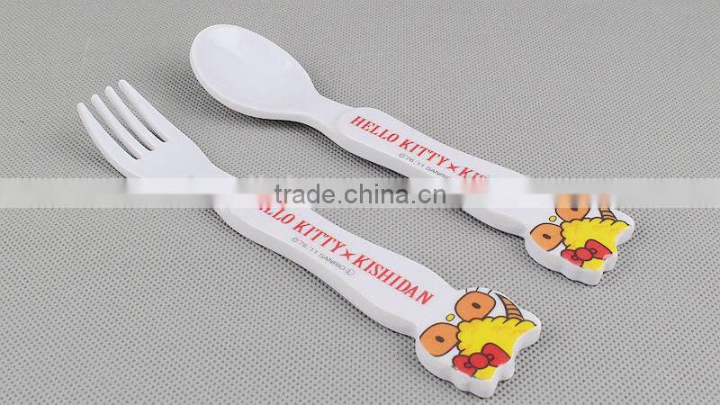 Melamine Kid's Spoon and Fork Set