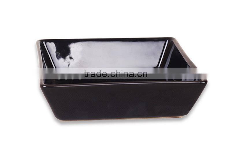 Factory direct wholesale ceramic square bowl