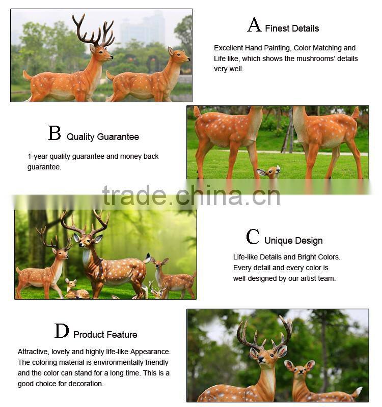 china supplier wholesale life size resin garden deer statues
