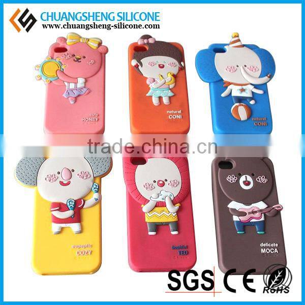 2015 Hot For New Products Fashion Animal Shape Silicone Phone Case