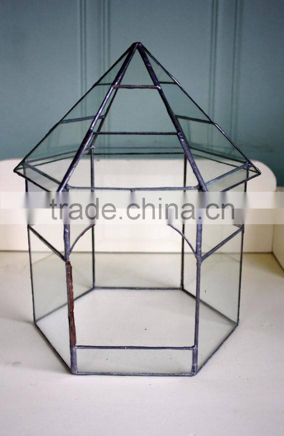 Glass Terrarium Geometric Indoor Green House Gardening House Plants