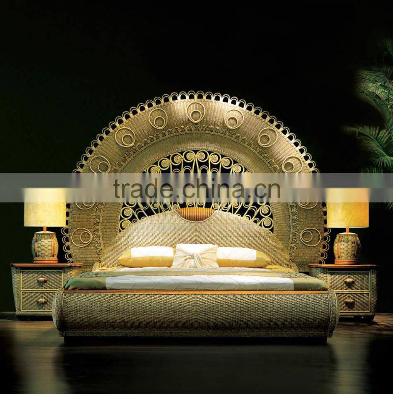 2017new fashion style rattan furniture peacock chair natural rattan chair(BG11-M019)
