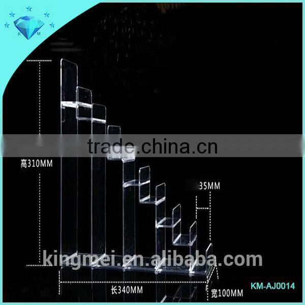 4 tier 5 tier 6 tier Clear Acrylic belt display rack