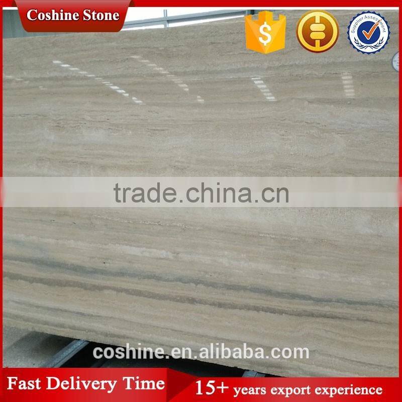 High polished degree silver travertine slab for sale