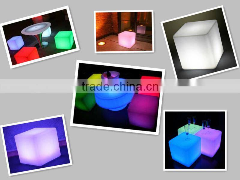 Waterproof Style LED furniture plastic furniture LED cube YM-LC5050