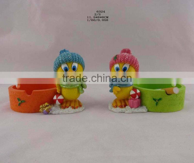 2017 zodiac resin ashtray with chicken design