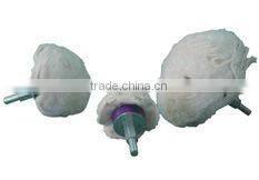 kmj-fb003 cloth polishing wheel ,bias cloth buff wheel ,tampico fiber brush