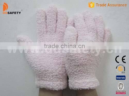 DDSAFETY Wholesale In China Pink Nylon Bath Gloves
