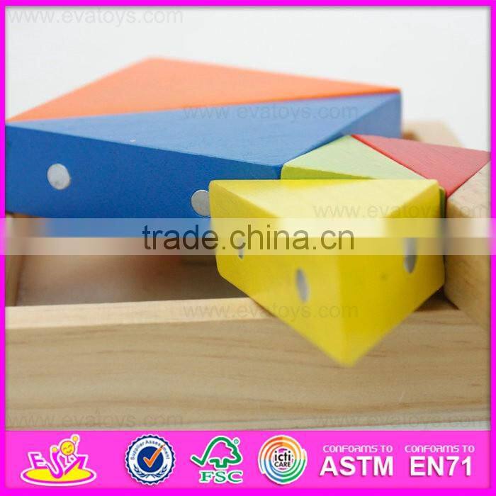 Best design wooden magnetic tangram for sale W13A096