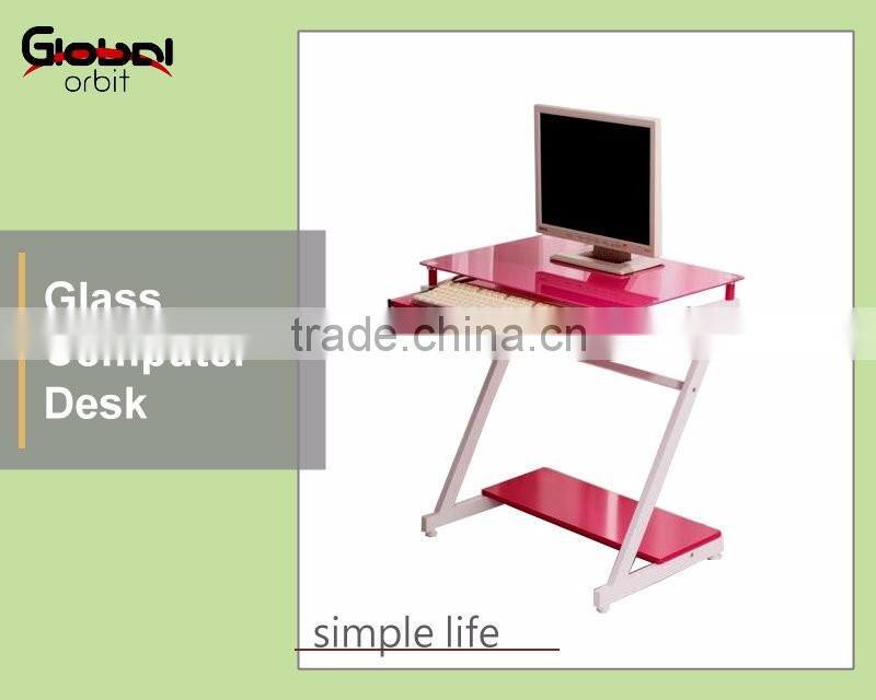 Living Room Furniture Durable Metal Frame Square Glass Top Console Table