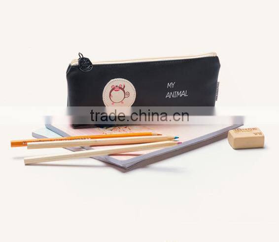 2017 trending products Full color High quality pu pencil case for teenagers for school