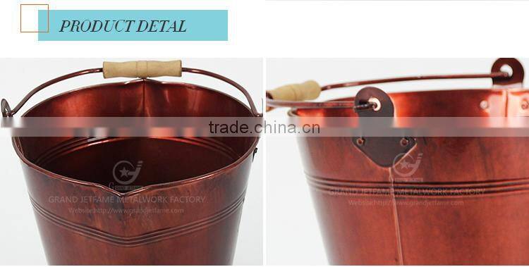 Garden galvanized or iron landscape pots planters landscaping cheap flower potswith handle