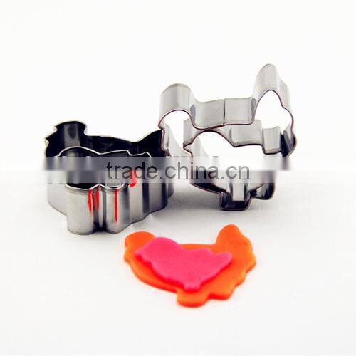 100% food grade stainless steel cookie cutter wholesale cock hen shape biscuit mold animal cookie cutter set