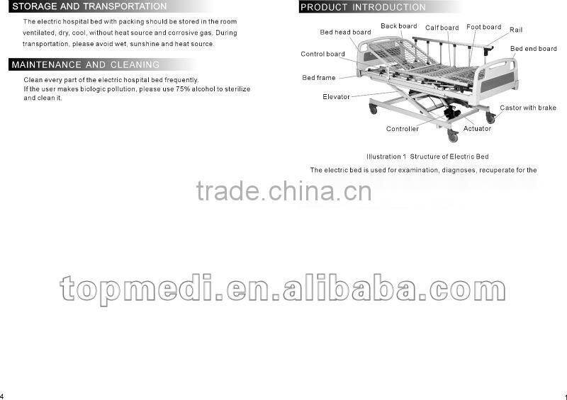 Hospital Beds ELECTRIC THREE FUNCTIONS HOSPITAL BED