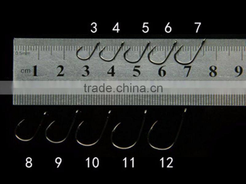 Amazon hot Cheap 500pcs 10 Size Assorted Sharpened Fishing Hooks Lure Baits With Fish Tackle Box