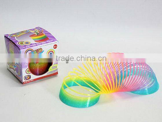 spring toy bouncing with light