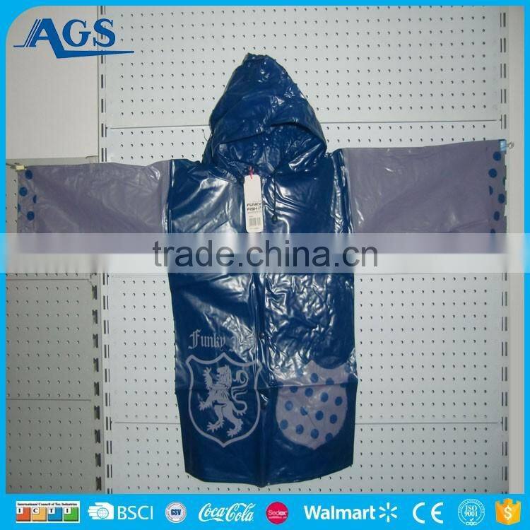 Cute Red beetles pattern kids plastic raincoat