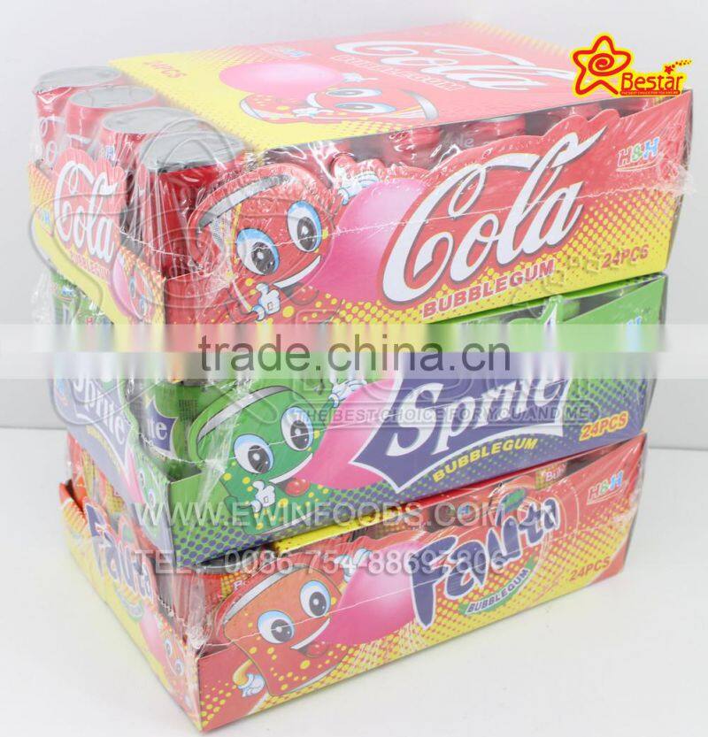 Soda Water Bubble Gum 3 Flavor(Cola,Sprite,Fanta)