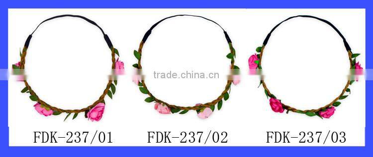 2016 Newest Fashion Hairband Lovely Baby Girls Headbands Flower Garland Headband