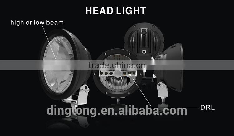 7inch round headlight 4x4 projector halos demon eyes headlights