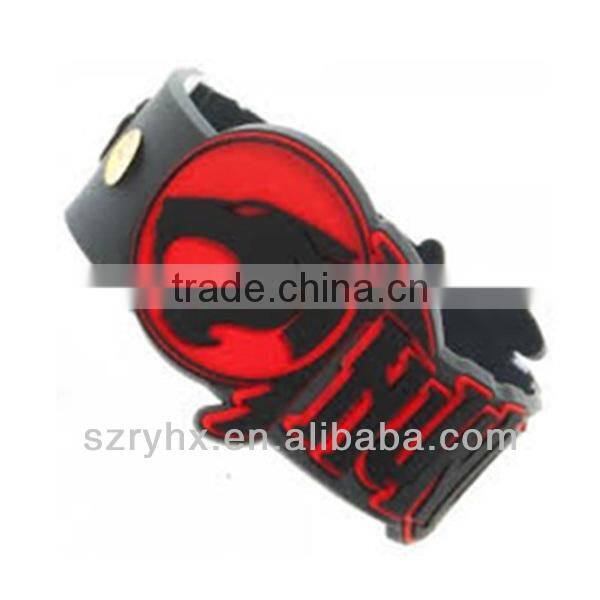 Fashionable promotion 3d custom soft pvc bracelet