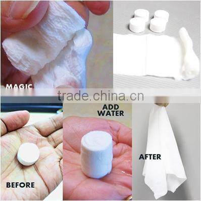 China supplier Multipurpose durable easy magic Cleaning Portable Nonwoven 100% cotton Compressed Towels magic towel Wholesale