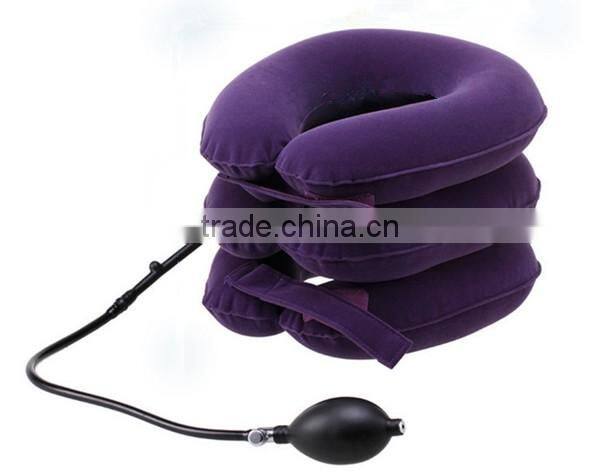 Hot sale neck pain relief pneumatic cervical collar , Cheap Inflatable cervical neck brace