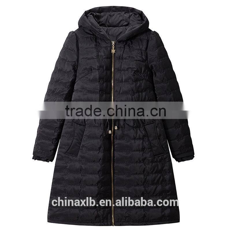 Elegant winter fashion collar wool coat for woman