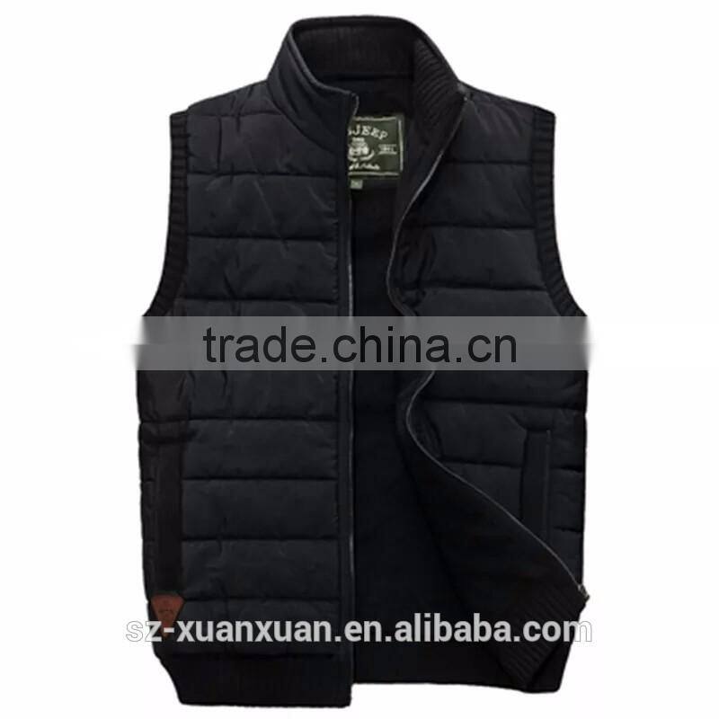 2016 New winter warm casual thick down jacket waistcoat for men design