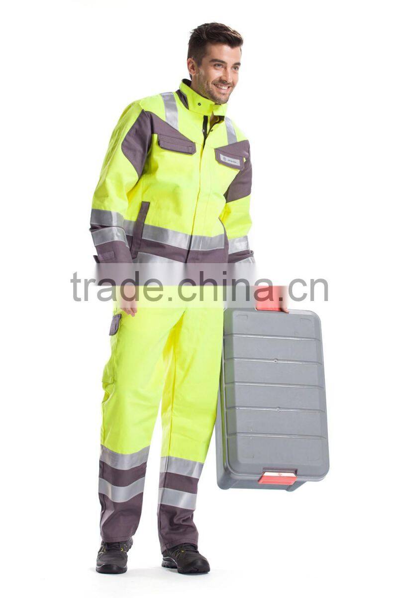 2016 customers design 3M Flame retardant high quality mebs reflective jacket