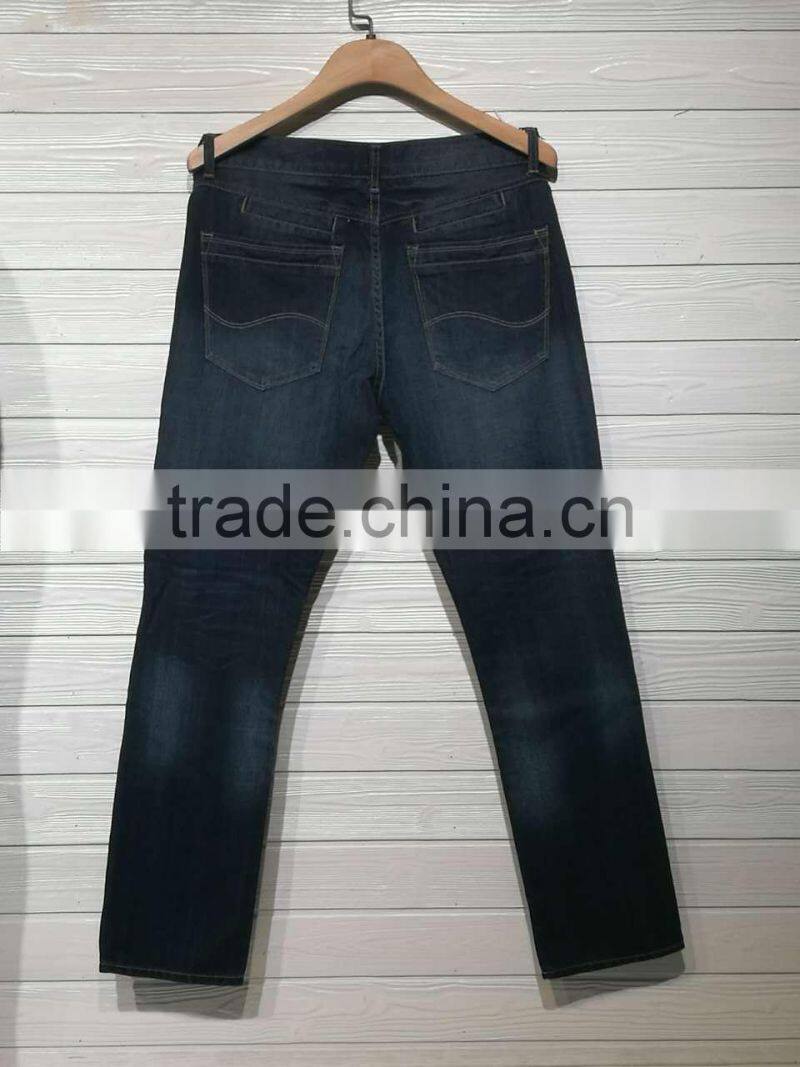 GZY Men's New Style Fashion Jeans For Men One Piece Trousers Design Snow Wash Stock