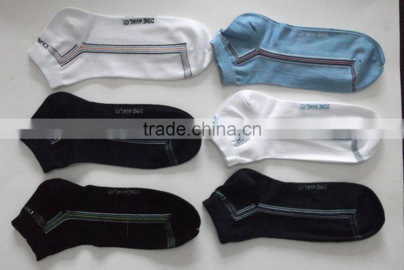 ankle socks with mercerized yarn for summer