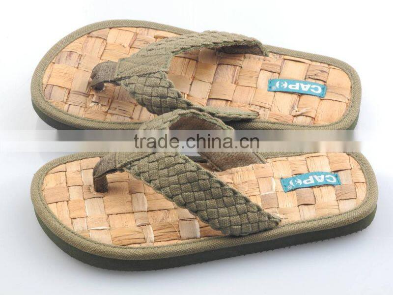 Cork sole slipper, child's summer slipper